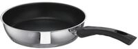 Schulte-Ufer 64055-24 Bratpfanne Wega beschichtet, 24 cm, Edelstahl, Silber-schwarz