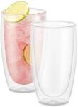 Bodum PAVINA Doppelwandige Gl&auml;ser 2 St&uuml;ck &ndash; 450ml Kaffeetassen &ndash;...