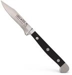 G&Uuml;DE Solingen - Gem&uuml;semesser geschmiedet, 8 cm, POM schwarz, ALPHA,...
