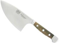 G&Uuml;DE Solingen - Kr&auml;utermesser "Shark" geschmiedet, 14 cm, Fasseichenholz, ALPHA
