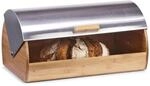 Zeller 25344 Brotkasten, 39 x 25.5 x 18.5 cm, Bamboo/Edelstahl, Sonstige