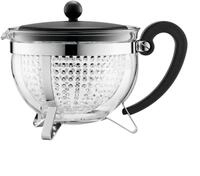 Bodum 1970-01 Chambord Teekanne, 1.5 L mit farbigem Plastikdeckel, Griff und