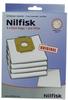 Nilfisk 1470416500 Staubsaugerbeutel P10-P40, 4 St., 1 Filter