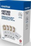 Nilfisk Staubsaugerbeutel P10-P40, 4 St., 1 Filter, Wei&szlig;,1 - Pack