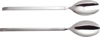 Alessi 4180/14 Dry Salatbesteck aus Edelstahl Gl&auml;nzend Poliert mit Mattiertem Griff