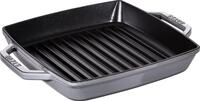 STAUB Gusseisen Grillpfanne mit 2 Griffen, 23 cm, Emaille-Beschichtung, Induktion u.