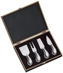 Cilio K&auml;semesser-Set PIAVE 4-tlg., rostfreier Edelstahl, K&auml;segabel