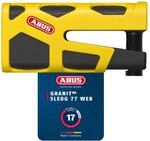 ABUS Bremsscheibenschloss Granit Sledg 77 yellow - Motorradschloss mit sicherem XPlus