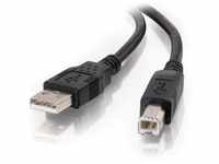 C2G 3M USB-Druckerkabel, USB 2.0 A-auf-B-Kabel. Kompatibel mit Druckern und Scannern