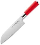 F. Dick Santoku, K&uuml;chenmesser, Red Spirit (Messer mit Klinge 18 cm, X55CrMo14...