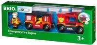 BRIO World Feuerwehr-Leiterfahrzeug - Spielzeug ab 3 Jahre | Mit Licht & Sound,...