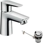 hansgrohe Niederdruck Waschtischarmatur Talis E, Wasserhahn Bad mit Auslauf...
