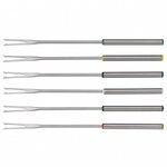 Spring 2690280606 Fondue-Gabeln Fun 6 St&uuml;ck, Edelstahl, silber, 2 x 12 x 27,6 cm