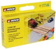 NOCH Bahn&uuml;bergang Holzbohlen, Modellbau Zubeh&ouml;r f&uuml;r H0, realistische Details...