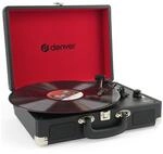 Denver VPL-120B Kofferplattenspieler Schwarz &ndash; Retro Plattenspieler mit