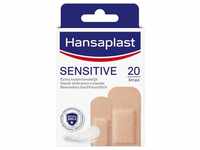 Hansaplast Sensitive Hautton Pflaster light (20 Strips), hautfreundliche und