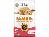 IAMS Katzenfutter trocken mit Lachs - Trockenfutter für Katzen im Alter von 1-6