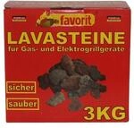 Favorit 3050 Lavasteine f&uuml;r Gas-/Elektrogrill 3 kg; Praktischer Nachf&uuml;llpack...