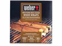 Weber 17521 Wood Wraps aus Zedernholz, 8 Stück, Räuchern, Raucharoma, süß...