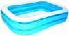 Bestway - Deluxe rechteckiger blauer aufblasbarer Pool, 211 x 132 x 46 cm,...