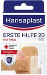 Hansaplast Erste Hilfe Pflaster Mix (20 Strips), Pflaster Set in verschiedenen