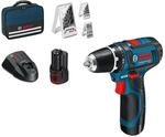 Bosch Professional 12V System Akku Bohrschrauber GSR 12V-15 (inkl. 2x2.0 Akku,