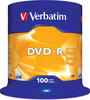 Verbatim DVD-R 16x Matt Silver 4.7GB, 100er Pack Spindel, DVD Rohlinge...