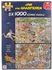 Jumbo Spiele Jan van Haasteren Puzzle 2x 1000 Teile - Der Sturm + Die Safari...