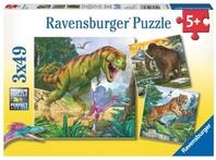 Ravensburger Puzzle Herrscher der Urzeit - 3x49 Teile Puzzle ab 5 Jahre