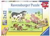 Ravensburger Kinderpuzzle - 07590 Glückliche Tierfamilien - Puzzle für Kinder...
