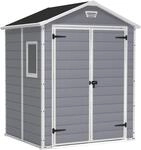 Keter Manor 6x5DD Gartenhaus wetterfest 4.8m&sup3;, Kunststoff, Outdoor,...
