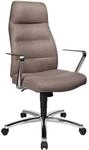 Topstar NC79RDC8 Chefsessel Chairman, 63 x 64 x 124, stoff graubraun