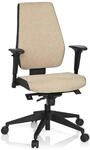 hjh OFFICE 608819 Profi B&uuml;rostuhl PRO-TEC 500 Stoff Beige Drehstuhl ergonomisch,