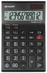 Sharp EL-125T WH Tischrechner (12 Stellen, Steuerberechnung, Solar- und