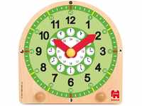 Jumbo GOULA Lernuhr mit Zeiteinteilungen, Stunden, Minuten und