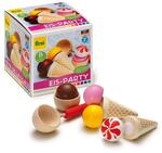 Erzi 28157 Sortierung EIS-Party aus Holz, Kaufladenspielzeug f&uuml;r Kinder 