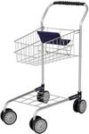 Bayer Design 75001AA Einkaufswagen Supermarkt Kinder, Silber, aus Metall,