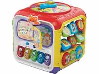 VTech Baby Entdeckerwürfel – Interaktiver Spielwürfel mit Musik, Formen und