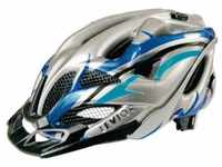 Levior Erwachsene Fahrradhelm Opus Visor, Anthrazit-Blau Glänzend, 52-58 cm,