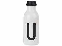 Design Letters Persönliche Trinkflasche Weiß (U) | BPA-Frei | 500 ml | Tritan