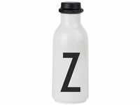 Design Letters Persönliche Trinkflasche Weiß (Z) | BPA-Frei | 500 ml | Tritan