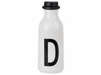 Design Letters Persönliche Trinkflasche Weiß (D) | BPA-Frei | 500 ml | Tritan