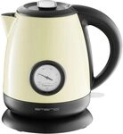 Emerio Wasserkocher aus Edelstahl, 1.0L Volumen, 2000 Watt, 360&deg; Basis, Edelstahl