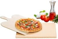 ROMMELSBACHER Pizza-/Brotbackstein Set PS 16 - Stein aus nat&uuml;rlicher Schamotte,