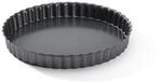 De Buyer 4706.20 Tarteform, Wellenrand, abnehmbare Bodenplatte, 20 cm, Schwarz