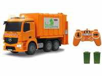 JAMARA 405079 - Müllwagen Mercedes Antos 1:20 2,4G - Hochfahren der Mülltonne,
