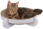 Kerbl Pet Katzkratzbrett Platinum, Kratzpappe, wei&szlig;, 35x35x10cm, mit extra