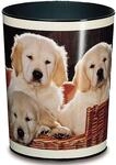 L&auml;ufer 26551 Papierkorb Hunde, 13 Liter M&uuml;lleimer, perfekt f&uuml;r das Kinderzimmer,