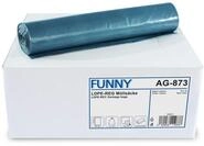 Funny - Recycelte M&uuml;lls&auml;cke in Blau; rei&szlig;feste M&uuml;llbeutel 120l, gerollt,...