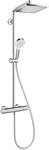 hansgrohe Crometta E - wassersparendes Duschsystem (EcoSmart) mit Thermostat,